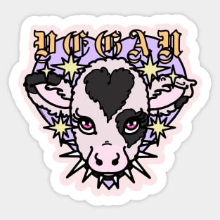 VEGAN cute baby cow Sticker